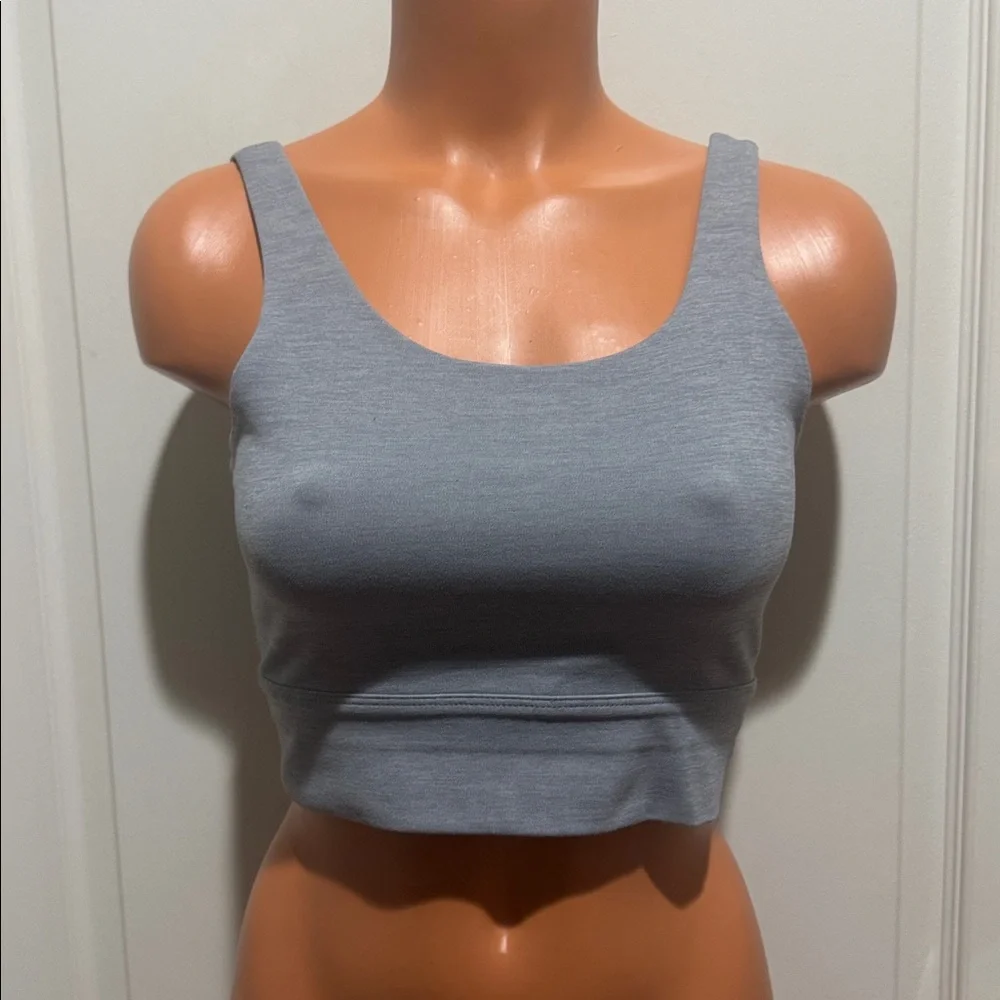 NIKE Gray Sports Bra Unpadded S Small EUC $68